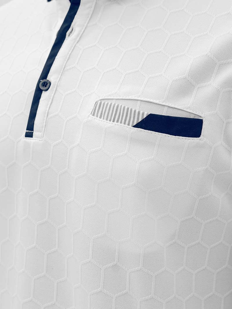 Pánska Polokošeľa Biela OZONEE O/QQ923