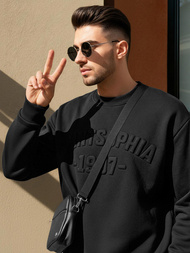 Pánska Mikina Čierna OZONEE JS/8B1953/3