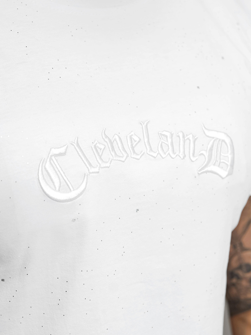 Pánske Tričko Biele OZONEE O/QQ1386