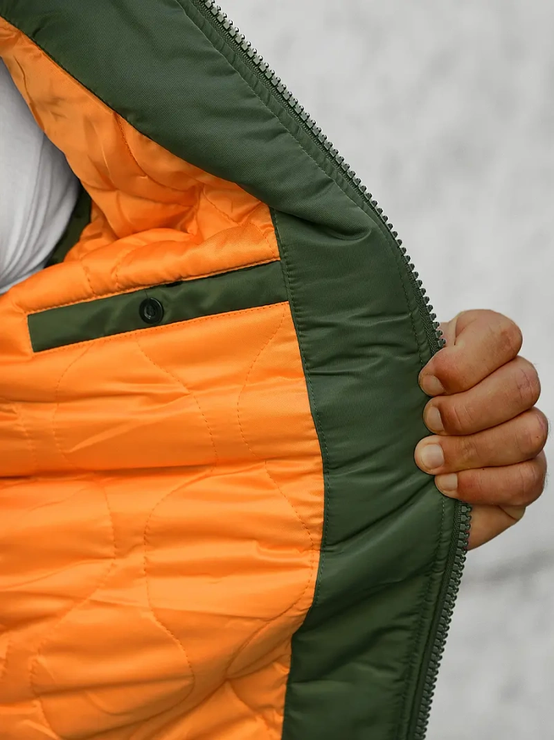 Pánska Bunda Zelená OZONEE O/X1026KZ