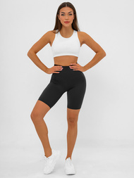 Krátke dámske legíny čierne OZONEE JS/17K583/3