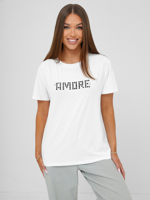 Dámske Tričko Bielo-Čierne OZONEE JS/YJ77716