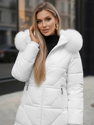 Dámska bunda biela OZONEE JS/16M9099/281Z