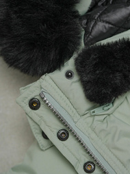 Dámska bunda mentolová OZONEE O/W377Z