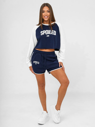 Dámska dvojdielna tepláková súprava námornícke modré-biele OZONEE JS/M58631AB