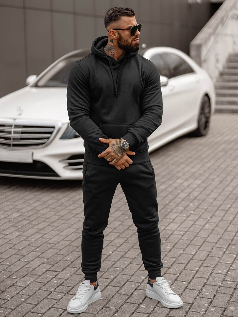 Pánska Tepláková Súprava Čierny OZONEE JS/68C10381/3Z