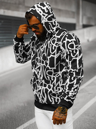 Pánska Mikina Čierno-Biela OZONEE JS/8B1139/1