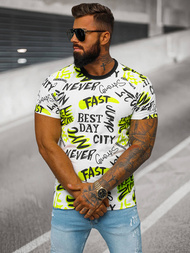 Pánske Tričko Biele OZONEE JS/8T1210/1