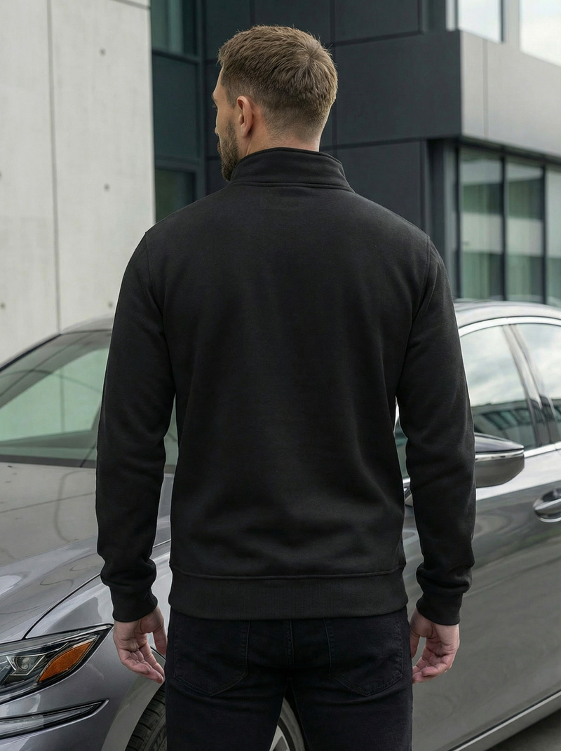 Pánska Mikina Čierna OZONEE JS/2002Z