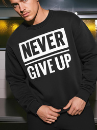 Pánska Mikina Čierna OZONEE JS/8B1769/3