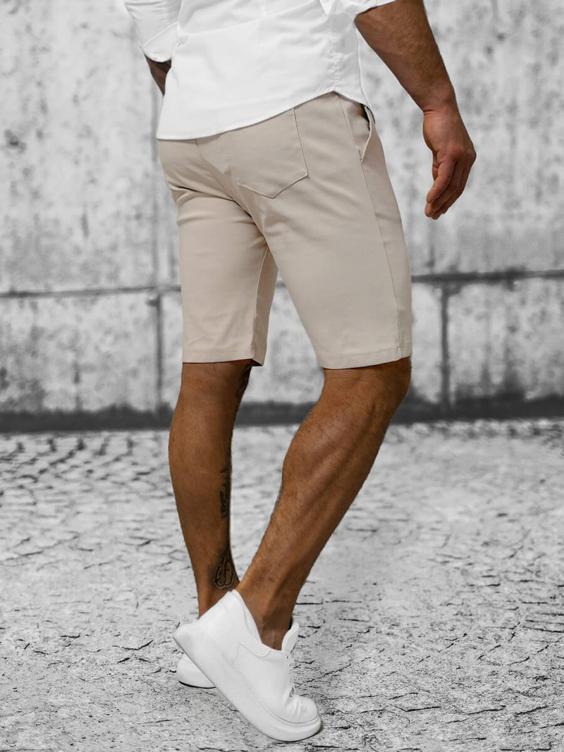 Pánske Chino Kraťasy béžové OZONEE O/P4052
