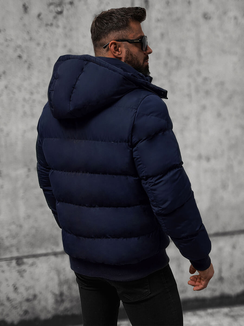 Pánska Bunda Námornícka Modrá OZONEE JS/27M8111