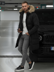 Pánska Zimná Bunda Čierna OZONEE JS/25M9803/392