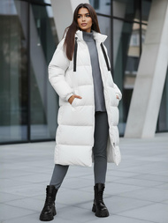 Dámska bunda biela OZONEE JS/5M3163/281Z