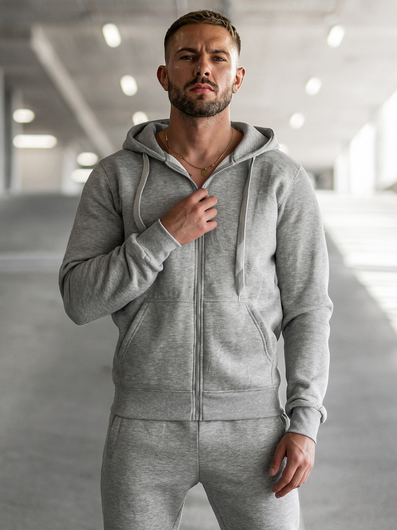 Pánska Tepláková Súprava Šedá OZONEE JS/68C10386/2Z