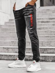 Pánske jogger rifle Čierno-Červené OZONEE JS/KK1101-2