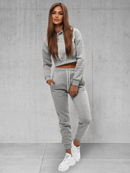 Dámska dvojdielna tepláková súprava sivá OZONEE JS/8C67/2Z