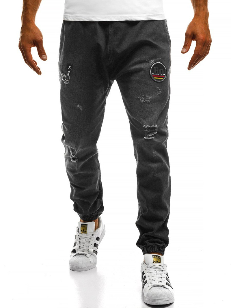 Pánske jogger rifle Grafitové OZONEE OT/2033