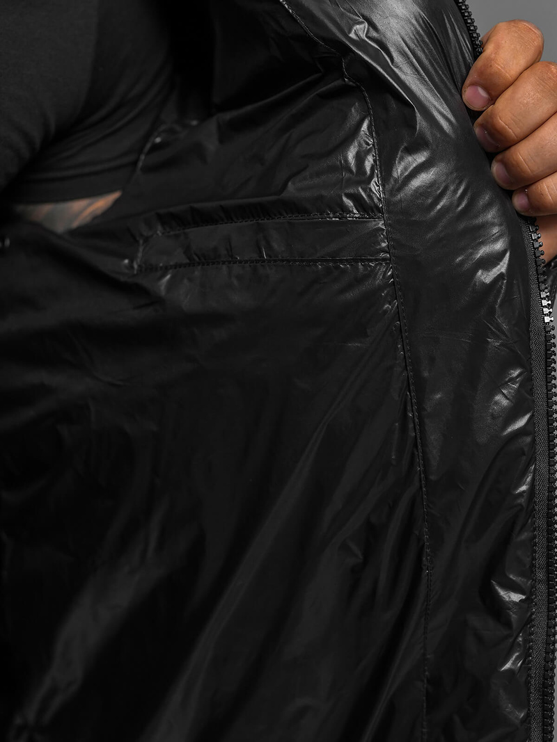 Pánska bunda čierna OZONEE O/M3205Z