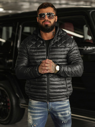 Pánska Bunda Čierna OZONEE JS/16M9328/392BZ