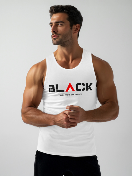 Pánske tielko Biele OZONEE JS/8B1707/1