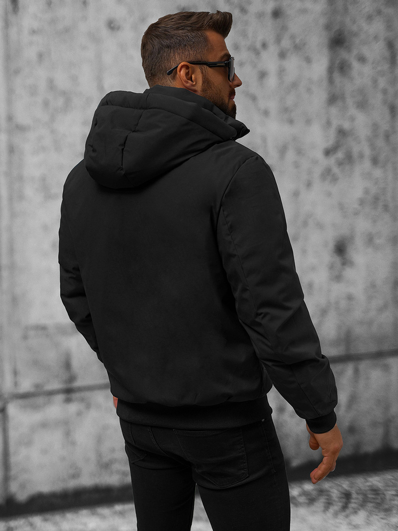 Pánska Bunda Čierna OZONEE JS/5M3111/392