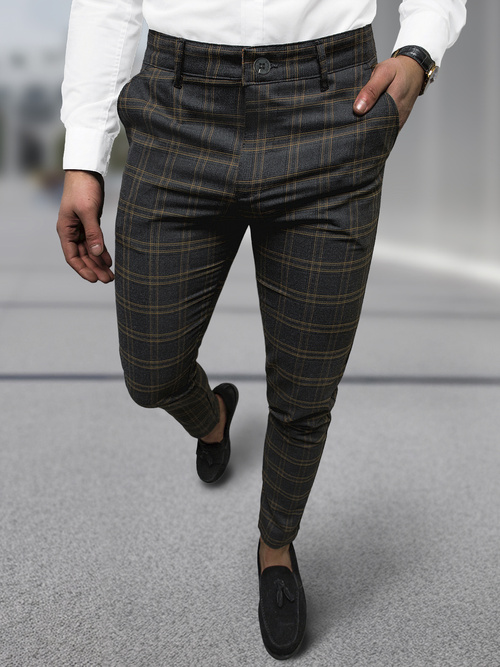 Pánske chino nohavice grafitové OZONEE DJ/5632