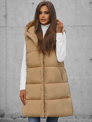 Dámska vesta béžová OZONEE O/81266Z