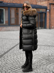 Dámska bunda čierna OZONEE JS/5M3298/392Z