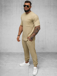 Pánske Tričko Camelový OZONEE O/Y960T