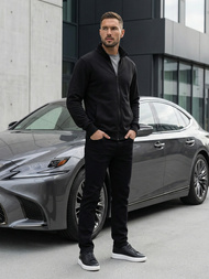 Pánska Mikina Čierna OZONEE JS/2002Z