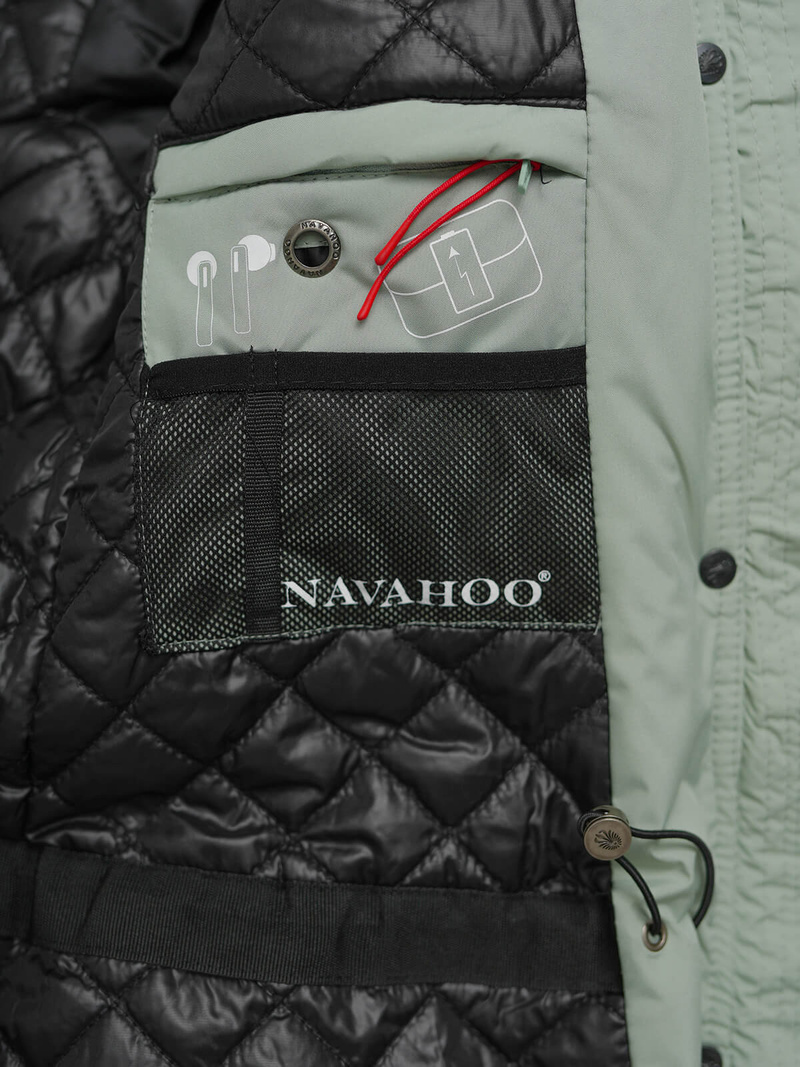 Dámska bunda mentolová OZONEE O/W377