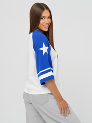 Dámske Tričko Bielo-Modré OZONEE JS/R62493