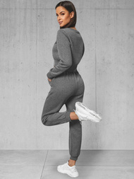 Dámska dvojdielna tepláková súprava grafitová OZONEE JS/8C78/5