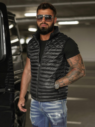 Pánska Vesta Čierna OZONEE JS/16M9333/392BZ