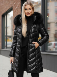 Dámska bunda čierna OZONEE JS/16M9100/392Z