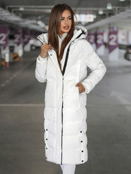 Dámska bunda biela OZONEE JS/5M3233/281