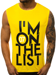 Pánske tielko žlté OZONEE JS/KS2078