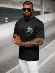 Pánske Tričko Čierne OZONEE O/3C333