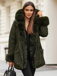 Dámska Zimná Bunda Zelená OZONEE JS/16M9062/136Z