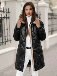 Dámska bunda čierna OZONEE JS/5M3189/392Z