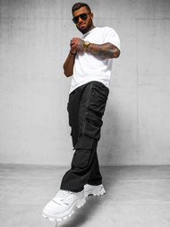 Pánske Nohavice Čierne OZONEE O/PS5528