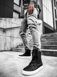 Pánske Sneakery Čiernobiele OZONEE KN/022