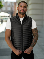 Pánska Vesta Čierna OZONEE JS/16M9333/392B