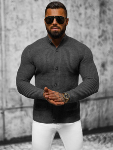 Pánsky Sveter Grafitový OZONEE NB/MM6020/3