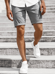 Pánske chino kraťasy grafitové OZONEE DJ/1011