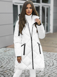 Dámska bunda biela OZONEE JS/5M3168/281Z