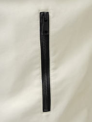 Pánska Koženková Bunda Ecru OZONEE JS/11Z8107