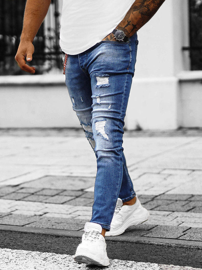 Pánske Rifle Modré OZONEE O/JR49