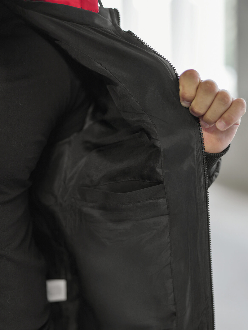 Pánska Bunda Čierna OZONEE JS/31M5003Z